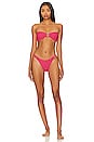 view 1 of 4 Nicole Bikini Set in Hot Pink & Silver