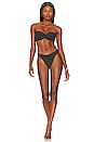 view 1 of 4 Jean Bikini Set in Black & Gold Lurex