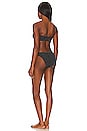 view 3 of 4 Jean Bikini Set in Black & Gold Lurex