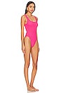 view 2 of 3 Square Neck One Piece in Hot Pink