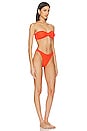 view 2 of 3 Jean Bikini in Metallic Tangerine