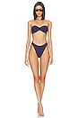 view 1 of 4 Jean Bikini in Navy & Silver