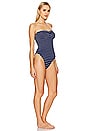 view 2 of 4 Brooke One Piece in Navy & White Stripe