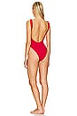 view 3 of 4 Square Neck One Piece in Red
