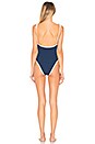 view 3 of 3 Clara Scrunch One Piece in Navy & White