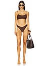 view 1 of 3 Phoebe Bikini Set in Metallic Chocolate
