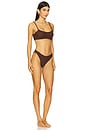 view 2 of 3 Phoebe Bikini Set in Metallic Chocolate