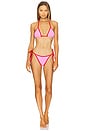 view 1 of 3 Gina Contrast Bikini Set in Bubblegum & Red
