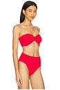 view 2 of 4 Jean Bikini Top in Crinkle Red