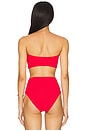 view 3 of 4 Jean Bikini Top in Crinkle Red
