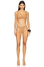 view 1 of 3 Juno Bikini Set in Metallic Cocoa