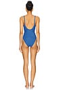 view 3 of 4 Camille One Piece in Metallic Denim