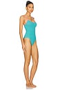 view 2 of 3 Pamela Contrast One Piece in Aqua & Bubblegum