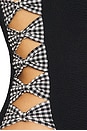 view 5 of 5 Tiffany One Piece Swimsuit in Black & Black Gingham