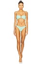 view 1 of 3 Misty Pearly Hoop Bikini in Metallic Mint