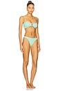 view 2 of 3 Misty Pearly Hoop Bikini in Metallic Mint