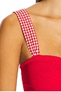 view 5 of 5 Loretta Bikini Set in Red & Red Gingham