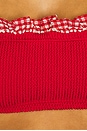 view 4 of 4 PEGGY 비키니 세트 in Red & Red Gingham