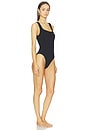 view 2 of 4 Square Neck One Piece Swimsuit in Black