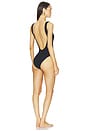 view 3 of 4 Square Neck One Piece Swimsuit in Black