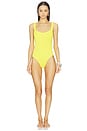 view 2 of 4 Square Neck One Piece Swimsuit in Sunflower