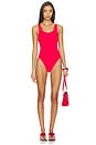 view 4 of 4 Domino One Piece Swimsuit in Red