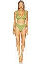 view 1 of 3 Angel Bikini in Metallic Moss
