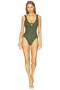 view 1 of 3 Coverage Celine One Piece in Metallic Khaki