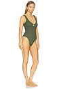 view 2 of 3 Coverage Celine One Piece in Metallic Khaki
