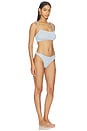 view 2 of 3 Phoebe Bikini in Metallic Ice Blue