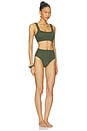 view 2 of 4 MAILLOT DE BAIN 2 PIÈCES PATRICIA in Metallic Khaki