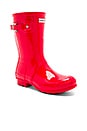 view 2 of 5 Original Short Gloss Boot in Bright Coral