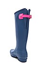 view 3 of 5 Original Back Adjustable Boot in Dark Earth Blue & Ion Pink