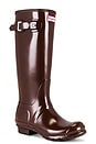 view 2 of 5 Original Tall Gloss Boot in Brown Bolt