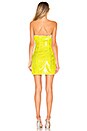 view 4 of 5 Nala Ruffle Mini Dress in Silver Yellow