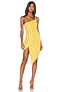 view 1 of 4 Crescent Dress in Iridescent Canary