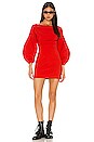 view 1 of 3 Cristiano Mini Dress in Fiery Red