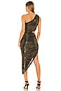 view 4 of 5 Wonder Midi Dress in Black & Gold