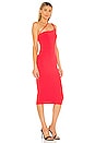 view 2 of 3 Niall Midi Dress in Two Tone Red