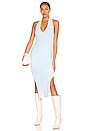 view 1 of 3 Desi Halter Dress in Light Blue