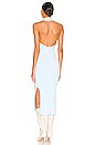 view 3 of 3 Desi Halter Dress in Light Blue