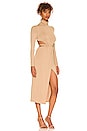 view 2 of 3 VESTIDO MIDI CIA in Camel