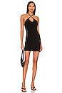 view 1 of 3 Thames Crossover Knit Mini Dress in Black