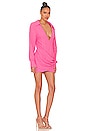 view 2 of 4 Dede Mini Dress in Pink in Hot Pink