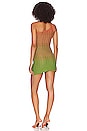 view 3 of 3 Playa One Shoulder Asymmetrical Mini Dress in Pink & Green Ombre