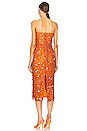 view 3 of 4 Jimena Midi Dress in Neon Orange