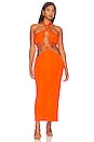 view 1 of 3 Fernanda Midi Dress in Neon Orange