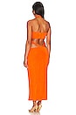 view 3 of 3 Fernanda Midi Dress in Neon Orange