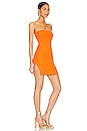 view 2 of 3 Victoria Strapless Dress in Orange