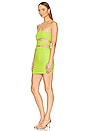 view 3 of 4 Alaric Mini Dress in Lime Green